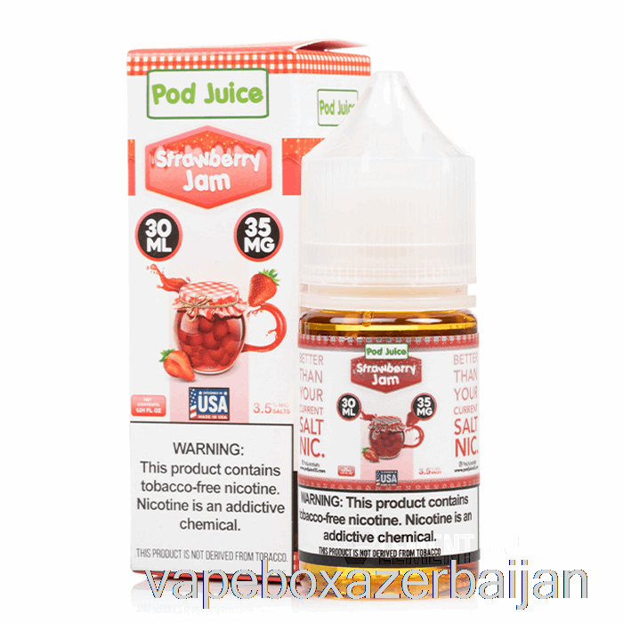 Vape Box Azerbaijan Strawberry Jam - Pod Juice - 30mL 35mg